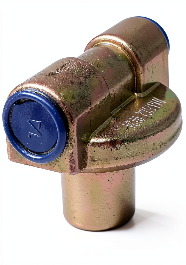 Installing Agora Truck Parts Brake Valve Replacement Gray Metal on a freightliner service bay