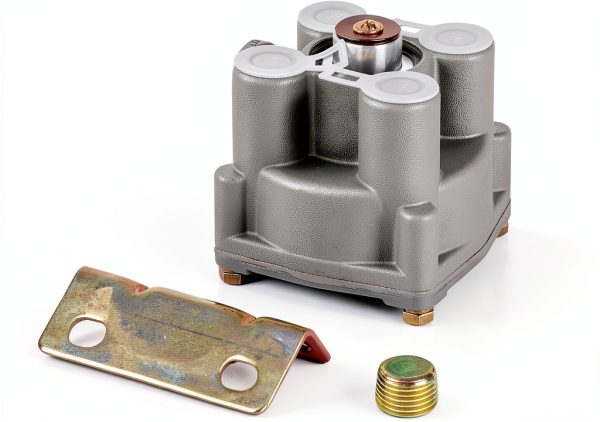 Brake Relay Valve HPOPUAUTO 2‑Port Silver-2