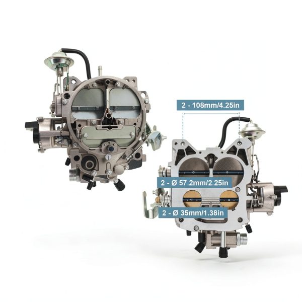 condgreemee 4 Barrel Carburetor for Chevy Cars-4