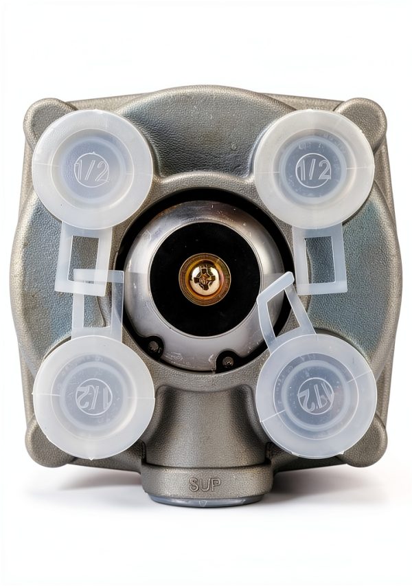 Brake Relay Valve HPOPUAUTO 2‑Port Silver-5