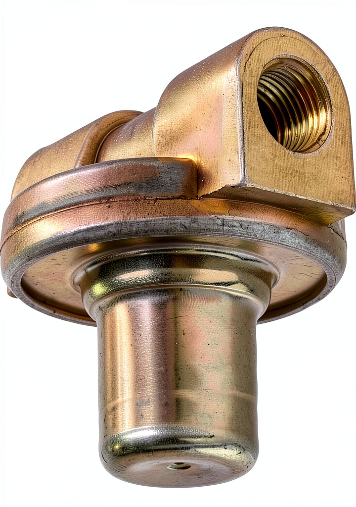 Installing American Brake Valve Replacement Metal on a garage workbench
