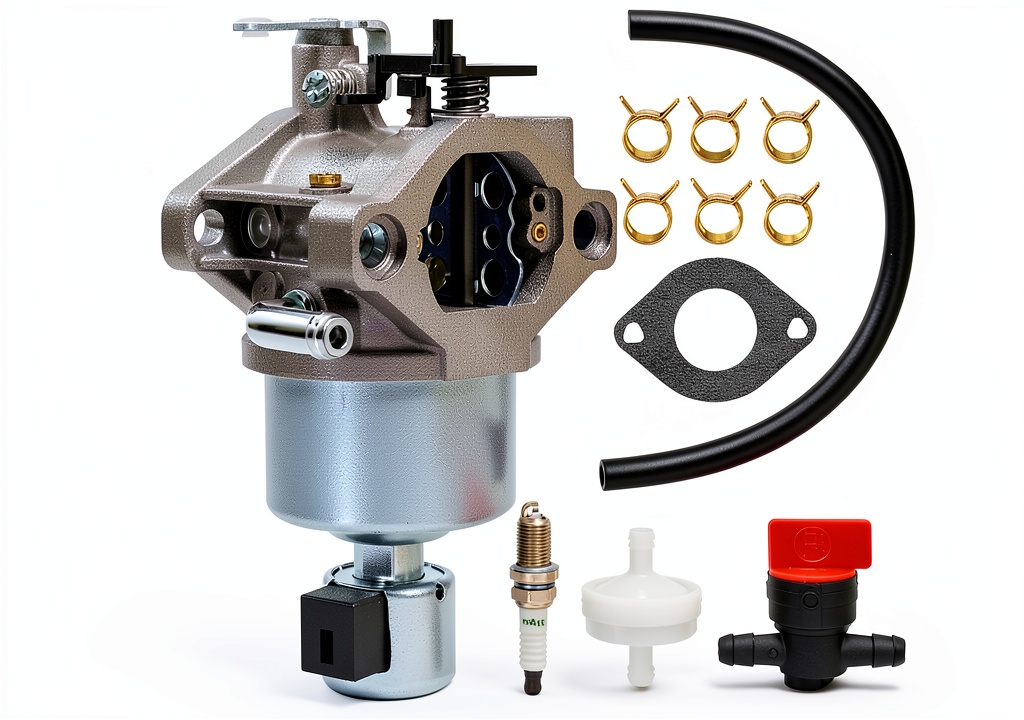 Panari 594593 carburetor close‑up showing brass body and float bowl