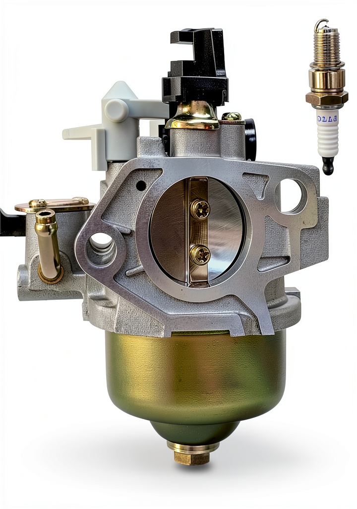 Installing ALFUL GX390 Carburetor 13HP Aluminum for Honda on a wooden workbench