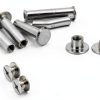PATIKIL Chicago Screws M5 x 4mm Carbon Steel Binding Silver Tone-2