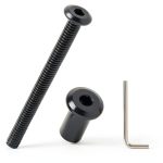 M6-1.0 x 75mm Flat Head Binding Screws – Fayeploo Stainless Black Set-0