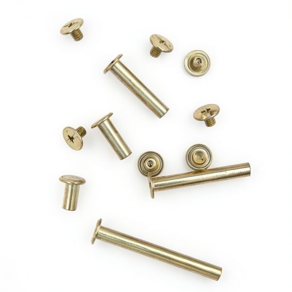 Alloypro 120pcs Phillips Binding Screws for Scrapbooks & Belts-3