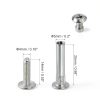 PATIKIL Binding Screw Posts 20 Set Steel Fasteners for DIY-1