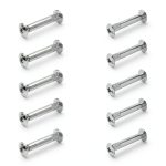 Bettomshin M4 Binding Screw 10pcs Nickel Plated Carbon Steel Kit-0
