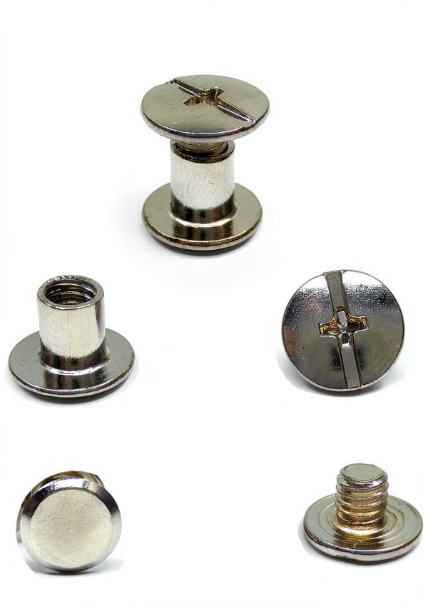 Chicago Binding Screws Post DANCEPANDA 50pcs Metal Cross Head 5x6mm-1