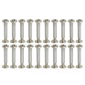 PATIKIL Binding Screw Posts 20 Set Steel Fasteners for DIY-0