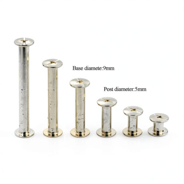Alloypro 120pcs Phillips Binding Screws for Scrapbooks & Belts-1