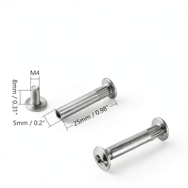 Bettomshin M4 Binding Screw 10pcs Nickel Plated Carbon Steel Kit-1