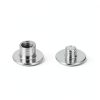 PATIKIL Chicago Screws M5 x 4mm Carbon Steel Binding Silver Tone-1