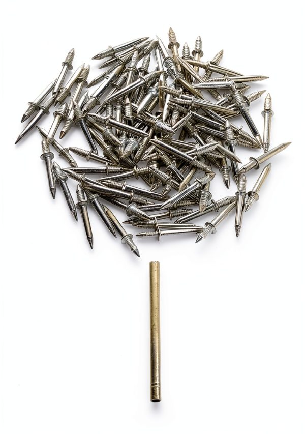 Double Headed Skirting Nails 100 Pack Traceless Invisible Trim for MDF-1
