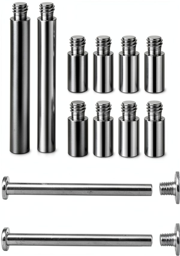 2 Pack Chicago Screws and 12 PCS Scrapbook Extension Posts - Album Binding Posts Replacement for Refillable Photo Albums, Scrapbooks, and DIY Craft Pages-0