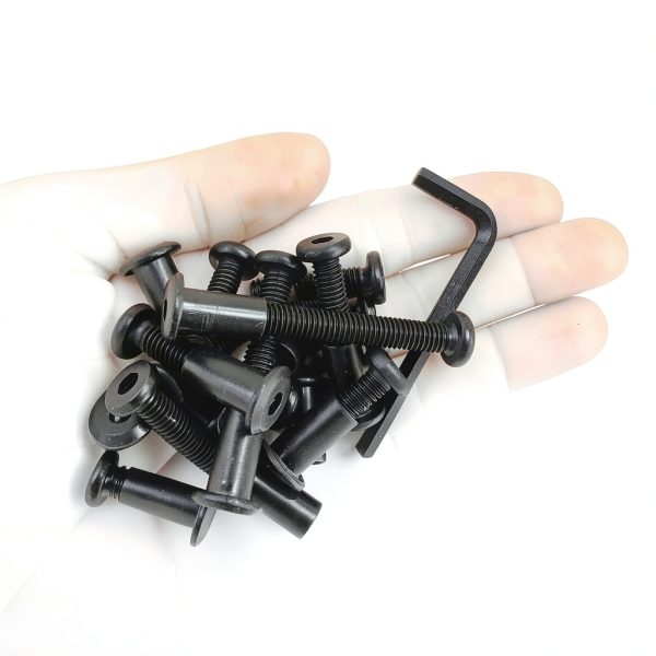 Black M6 Hex Drive Socket Cap Bolts Kit 30 Sets by ALLOYPRO-4