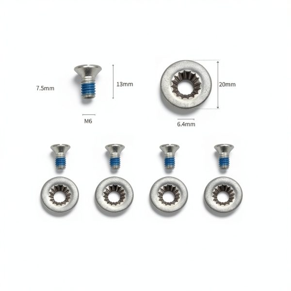 LTKJ Snowboard Binding Screws Stainless Steel 12 Pack Mixed M6 Lengths-2