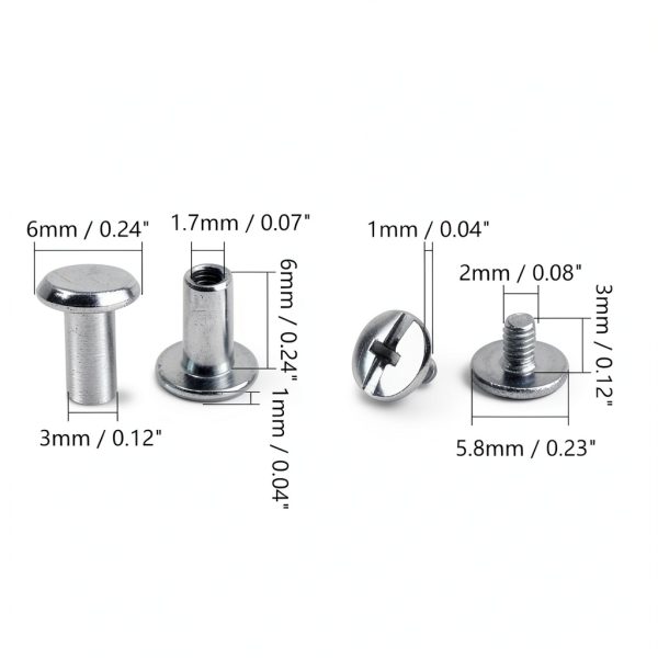 Screw Post M3 x 6mm Binding Screw Juvielich 10 Set Small Stainless-1