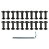Binding Post Screw uxcell 20 Set Stainless Steel with Wrench-0