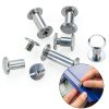 160 Pcs Chicago Screws and Extention Posts, Chicago Scrapbook Extension Posts and Screws, M4 M5 Photo Albums Book Phillips Binding Screws and Posts for Leather Saddles Purses Belt Scrapbook-4