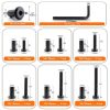 Black M6 Hex Drive Socket Cap Bolts Kit 30 Sets by ALLOYPRO-1