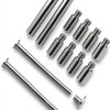 2 Pack Chicago Screws and 12 PCS Scrapbook Extension Posts - Album Binding Posts Replacement for Refillable Photo Albums, Scrapbooks, and DIY Craft Pages-4