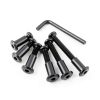 Black M6 Hex Drive Socket Cap Bolts Kit 30 Sets by ALLOYPRO-3