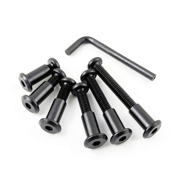Black M6 Hex Drive Socket Cap Bolts Kit 30 Sets by ALLOYPRO-3