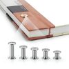 160 Pcs Chicago Screws and Extention Posts, Chicago Scrapbook Extension Posts and Screws, M4 M5 Photo Albums Book Phillips Binding Screws and Posts for Leather Saddles Purses Belt Scrapbook-5