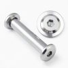 20 Pack M4 x 16mm Binding Screws, 304 Stainless Steel Bingding Post Screw Kits for DIY Leather Fastener, Photo Albums, Scrapbook, Belt Buckle Stainless Steel Binding Bolts with Hex Wrench-2