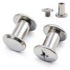 Glvaner 40 Sets M3 x 6mm Binding Screws, 304 Stainless Steel 18-8, Cross Head Chicago Screw Bingding Post Screw Kits for DIY Leather, Photo Albums, Bookbinding, Scrapbook, Belt-0