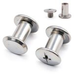 Glvaner 40 Sets M3 x 6mm Binding Screws, 304 Stainless Steel 18-8, Cross Head Chicago Screw Bingding Post Screw Kits for DIY Leather, Photo Albums, Bookbinding, Scrapbook, Belt-0