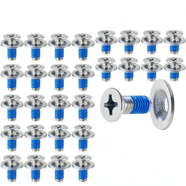 72Pcs Snowboard Binding Screw Set - Two Sizes Snowboarding Mounting Screws with Screw Washers, Fits Most Snowboards Ski Sport Bindings Discs Replacement (M6 × 16mm + 14mm)-0