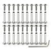 20 Pack M4 x 16mm Binding Screws, 304 Stainless Steel Bingding Post Screw Kits for DIY Leather Fastener, Photo Albums, Scrapbook, Belt Buckle Stainless Steel Binding Bolts with Hex Wrench-0